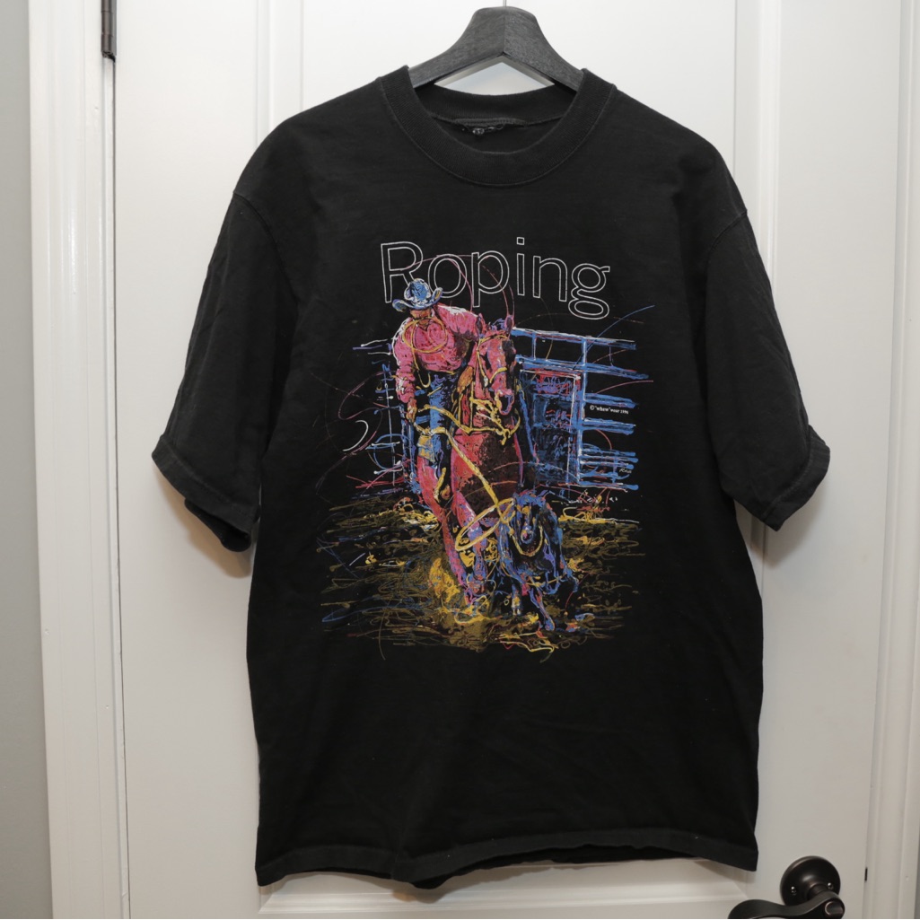 Vintage 1996 Cowboy Roping Shirt